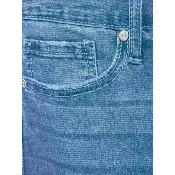 Sofia Vergara Jeans Rosa Cha Cha High Rise Curvy Skinny Ankle Fringe Hem Jeans - Picture 6 of 7